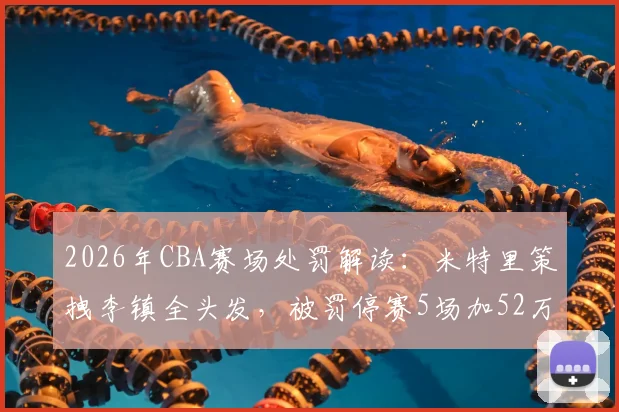 2026年CBA赛场处罚解读：米特里策拽李镇全头发，被罚停赛5场加52万元罚款，类似球场暴力如何杜绝？